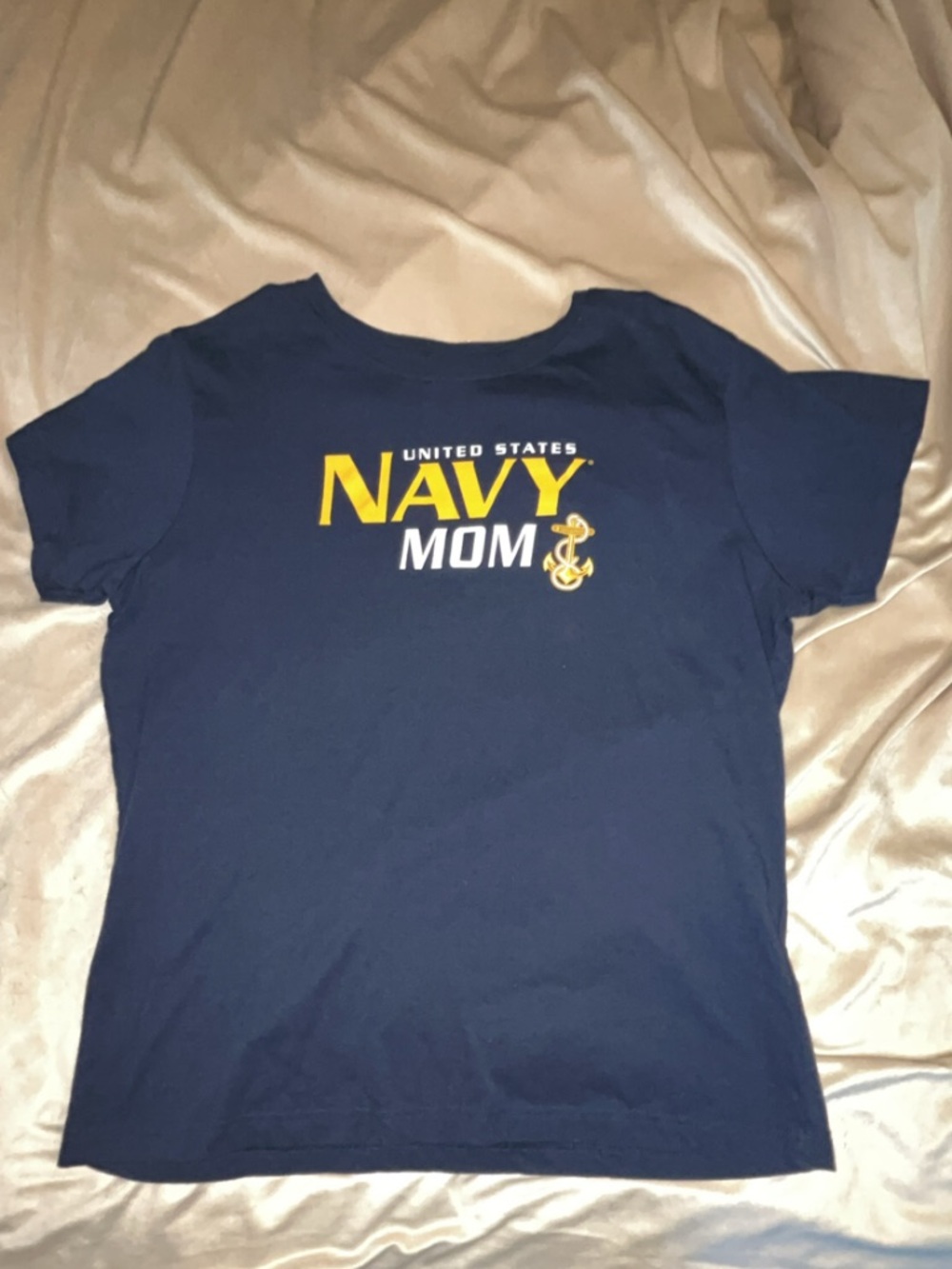 United States Navy Mom Navy Blue Tee Medium